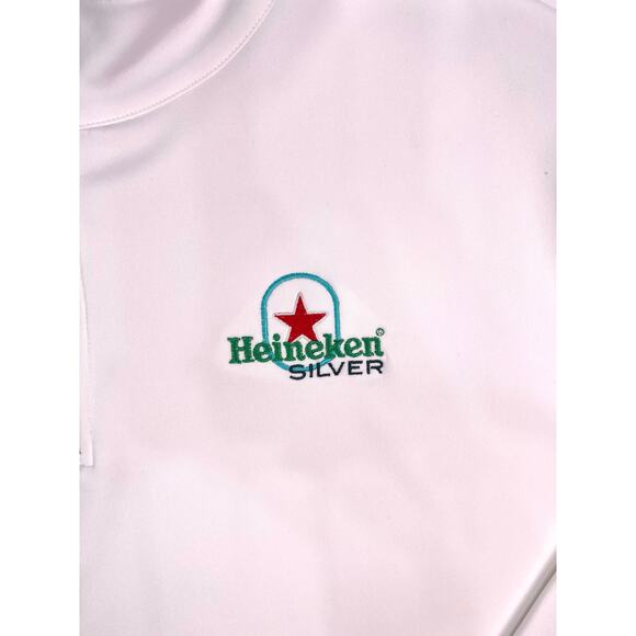 Columbia Golf x Heineken Silver Quarter Zip Pullover XL NWOT - Picture 2 of 9